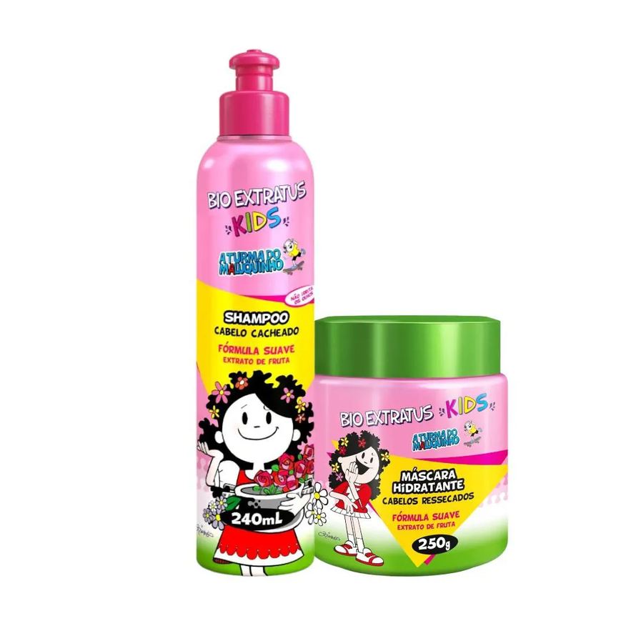 Bio Extratus Kit Infantil Cabelo Cacheado Kids 1 Shampoo 240ml 1 Máscara 240g