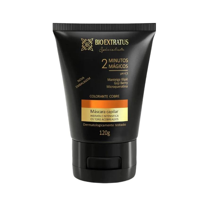 Bio Extratus Mascara Colorante Cobre Reaviva A Cor e Trata 120g