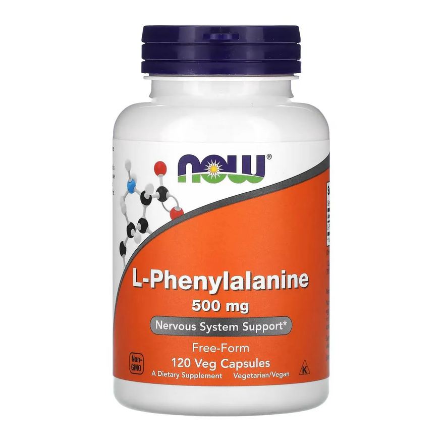 Now Foods Fenilalanina 500mg 120 Capsulas Veganas