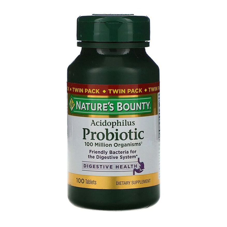 Nature's Bounty Probiotico Acidophilus 100 Million 100 Tabletes - Nature´s Bounty