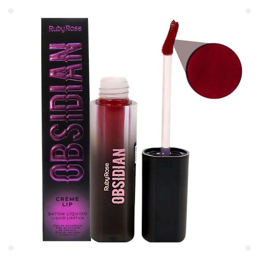 Ruby Rose Batom Líquido Obsidian Crème Lip Ocl06 Hb-7100-6