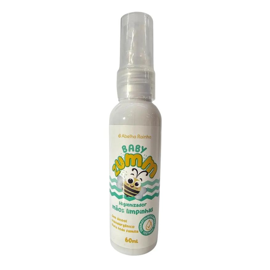 para Spray Higienizar Mãos Limpinhas Baby Zumm Abelha Rainha 60ml