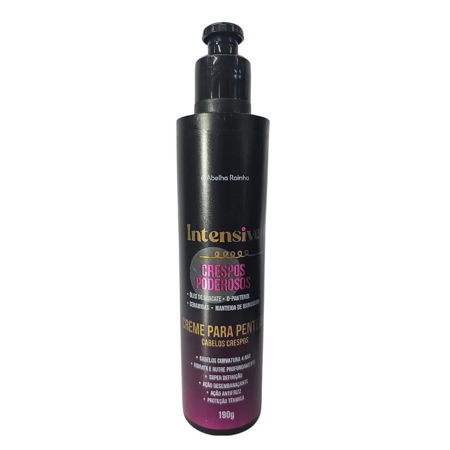 Abelha Rainha Creme para Pentear Crespos Poderosos 4 Abc Intensive 190g
