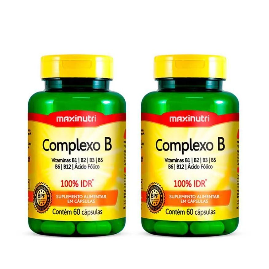 Maxinutri Kit 02 Complexo B Vitaminas100% Idr 60 Capsulas