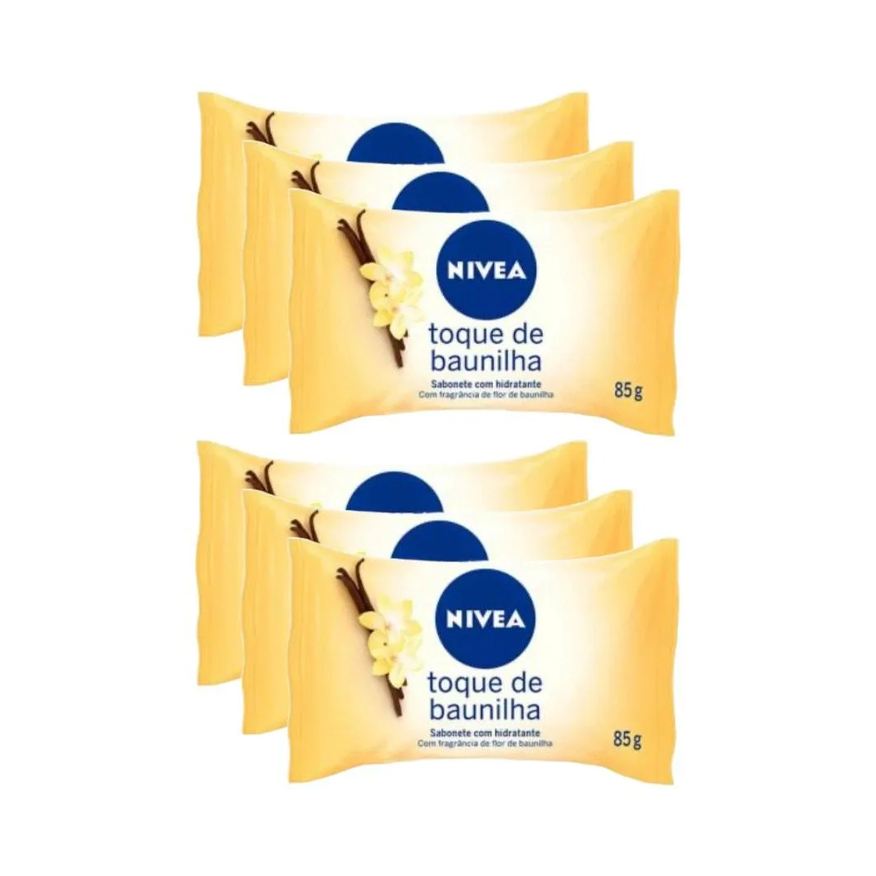 Nivea Kit Sabonete Baunilha 85g C/6un