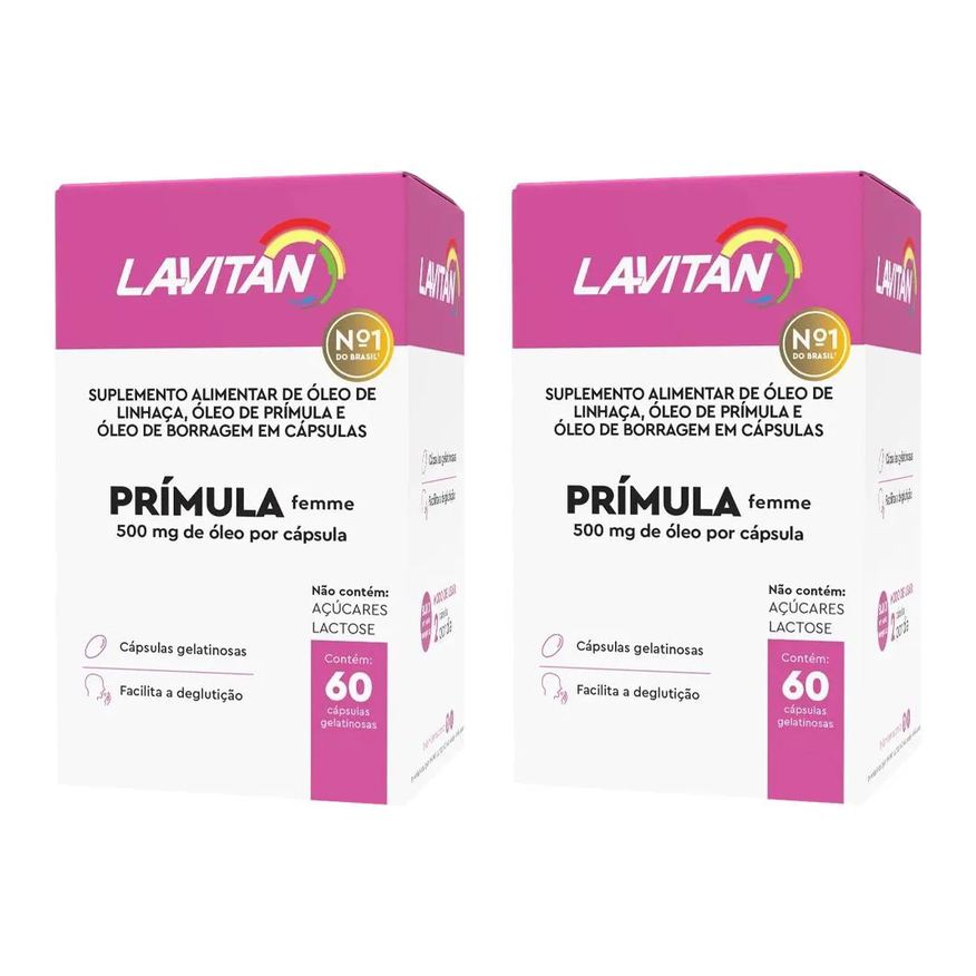 Cimed Kit com 2 Lavitan Óleo de Prímula Femme 60 cápsulas