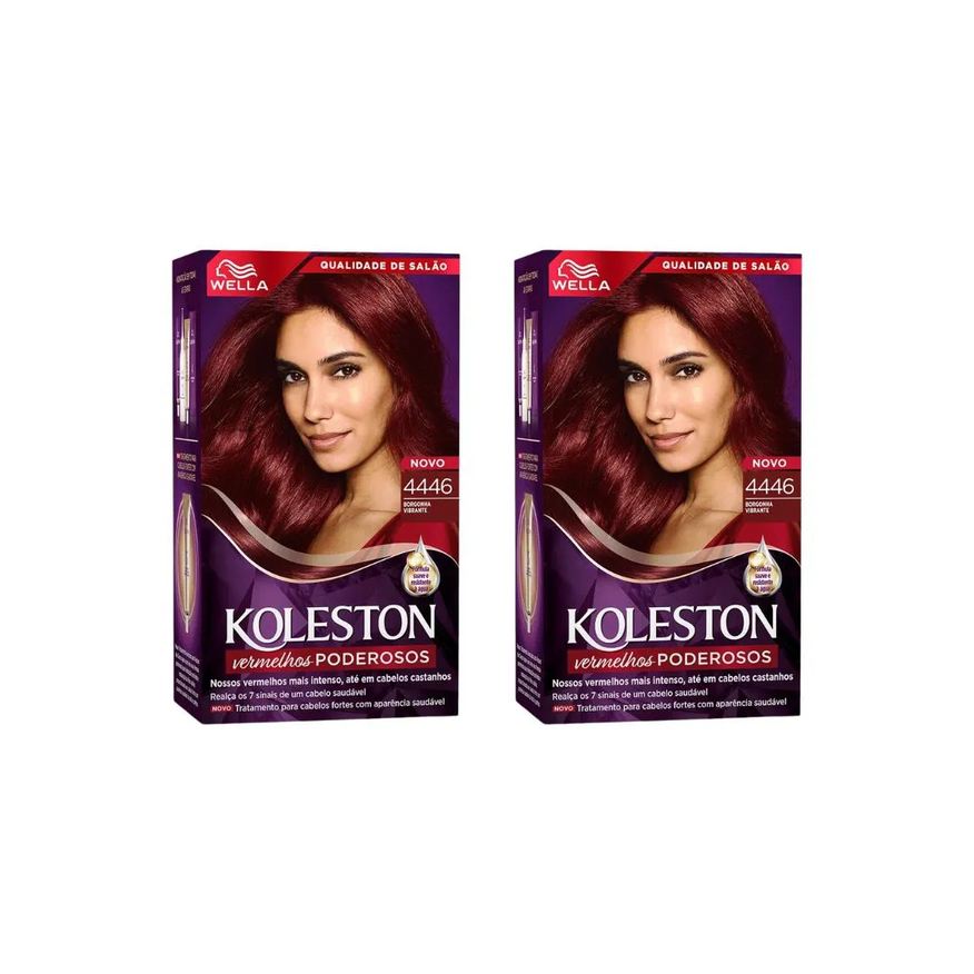 Koleston Coloraçao 4446 Borgonha Vibrante - Kit C / 2un