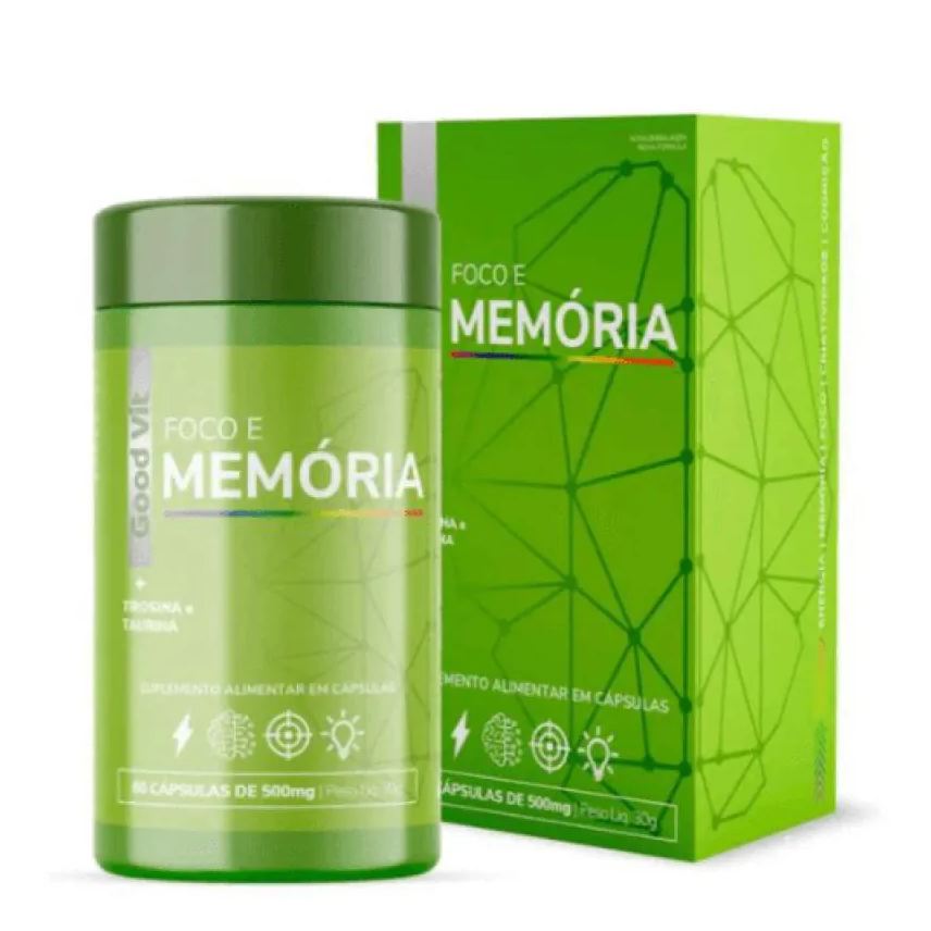 Good Vit Foco e Memória 500mg C/60 cápsulas