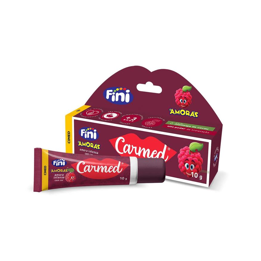 Labial Hidratante Carmed Fini Amoras Intensas com Cor 10g