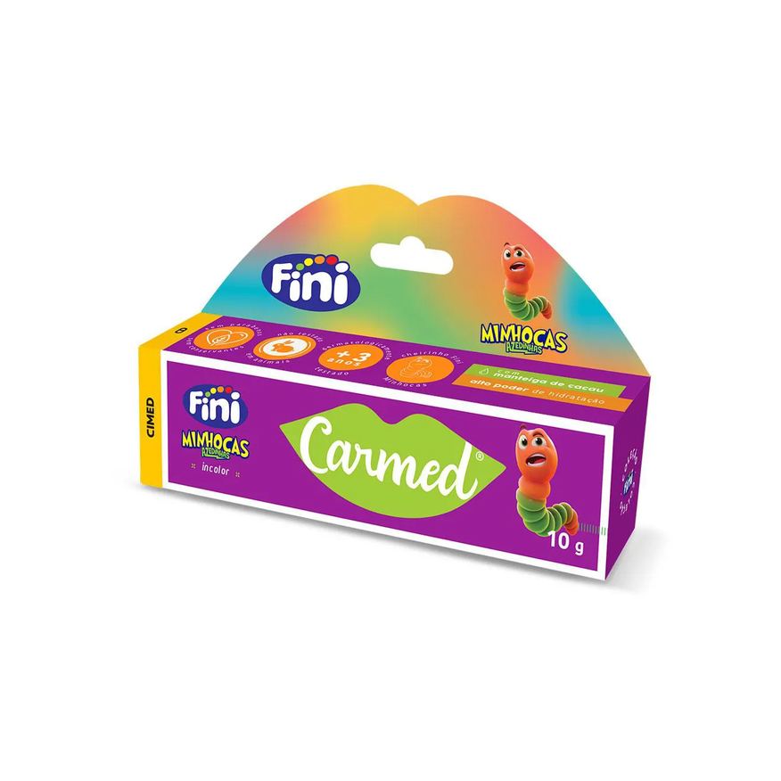 Labial Hidratante Carmed Fini Minhocas Azedinhas Incolor 10g