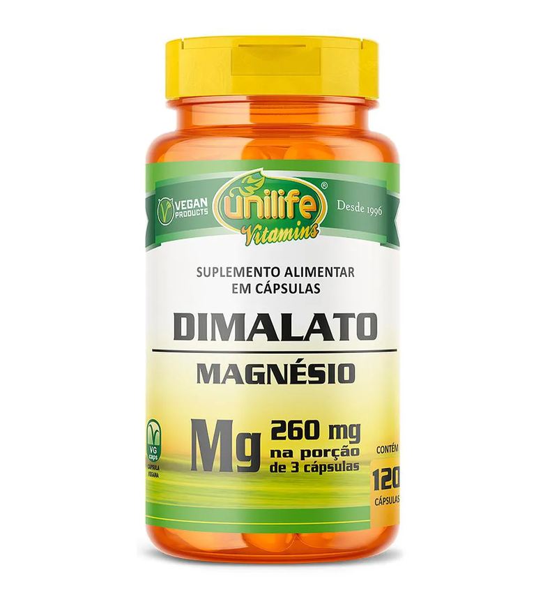 Unilife Magnésio Dimalato - 120 cápsulas