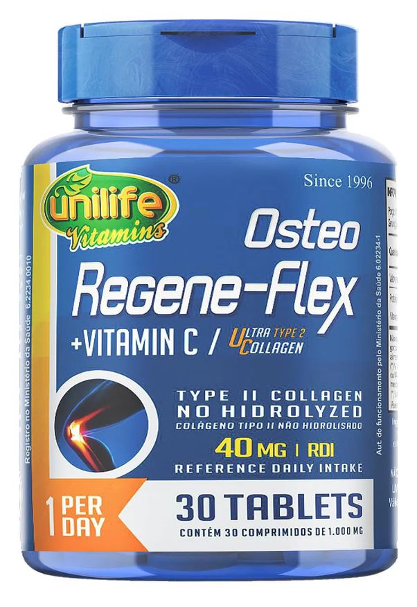 Unilife Colágeno Uc Tipo 2 - Osteo Regene - Flex - 30 Comprimidos