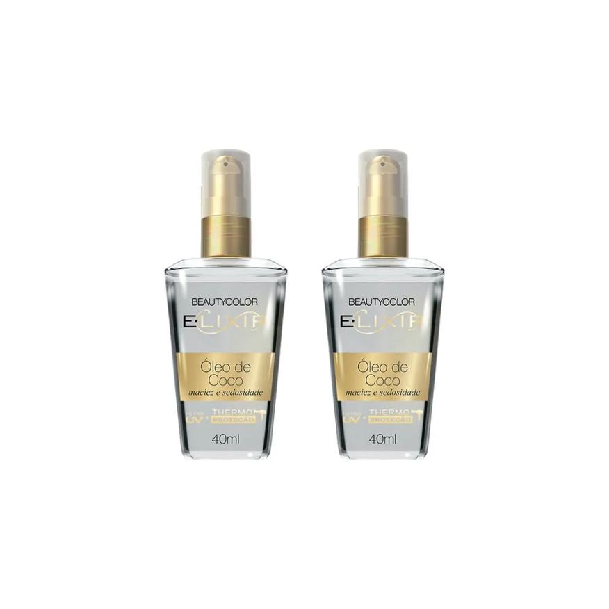 Beauty Color Oleo Capilar Elixir Coco 40ml - Kit C / 2un