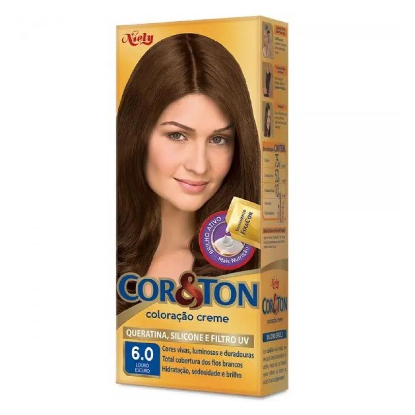 Cor&Ton Tint Cor E Ton 6,0 Louro Escuro