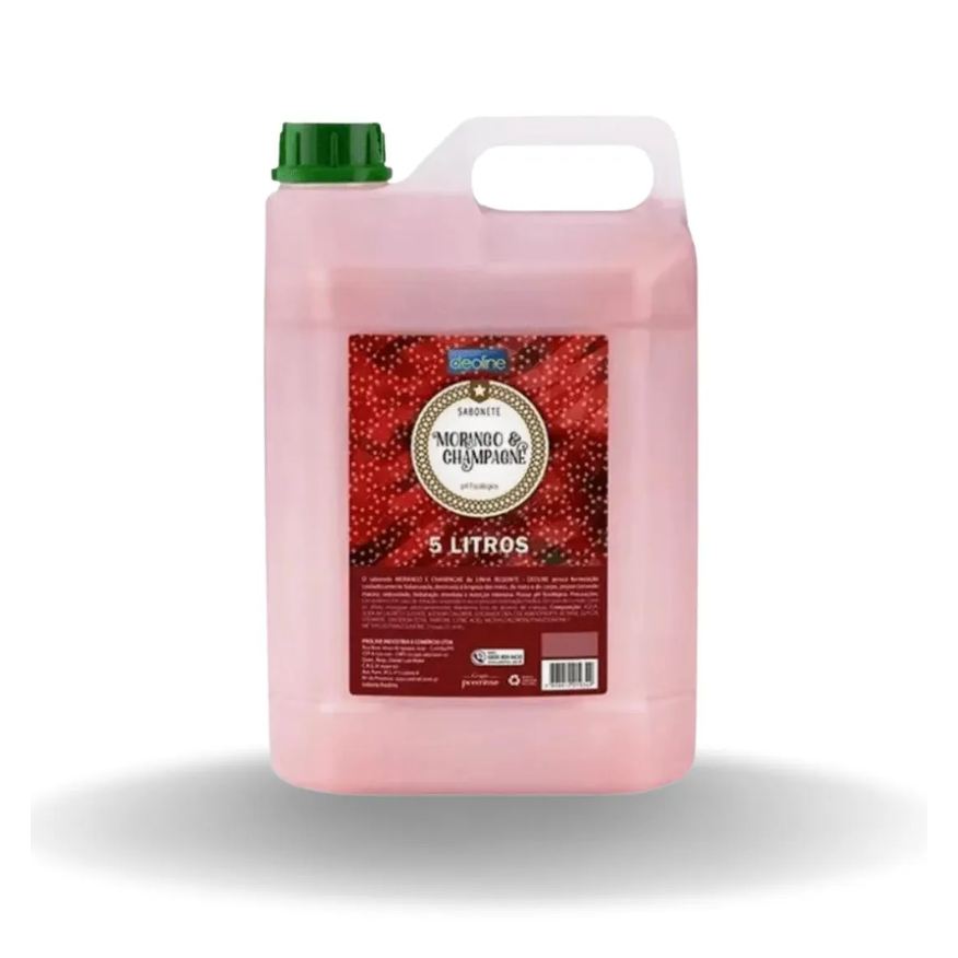 Deoline Sabonete Líquido Mãos, Rosto e Corpo 5l Morango