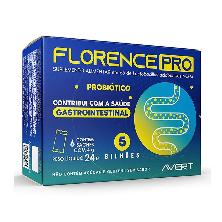 Biolab Suplemento Avert Florence Pro Flora Intestinal 6sachês