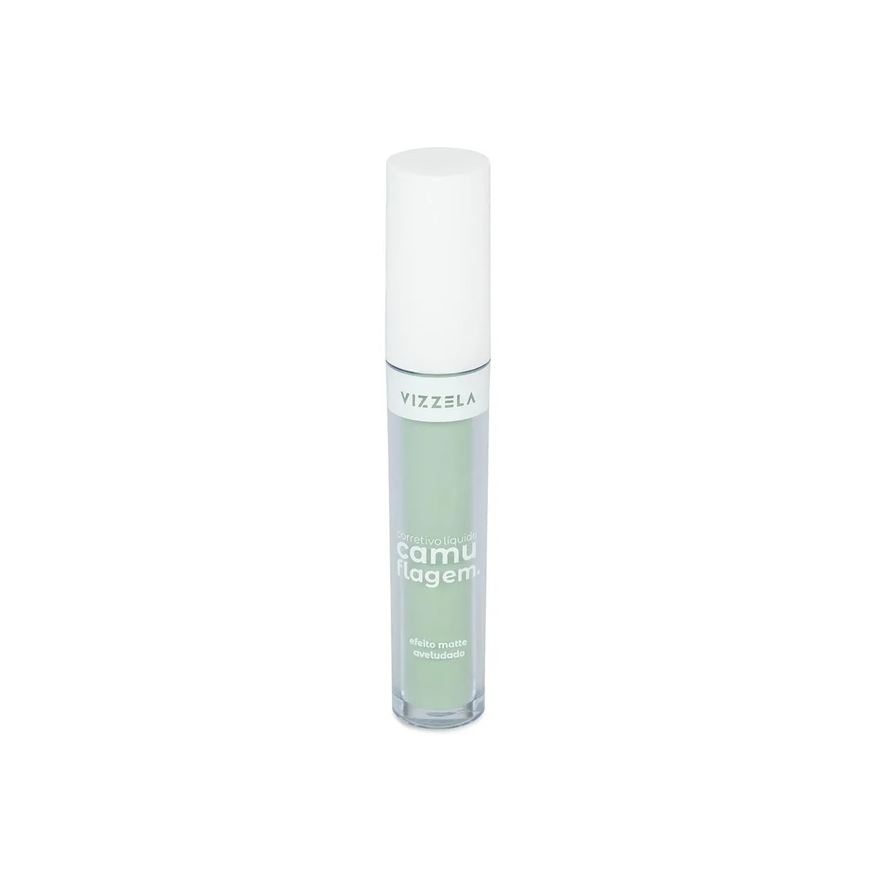 Vizzela Corretivo Líquido Matte - Camuflagem Verde