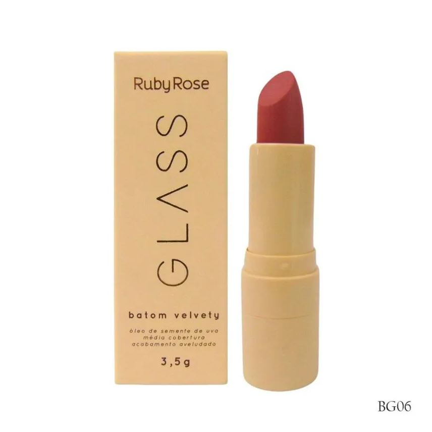 Ruby Rose Batom Bala Velvety Glass - Bg06