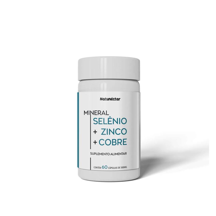 Natunéctar Selênio + Zinco + Cobre - 60 cápsulas