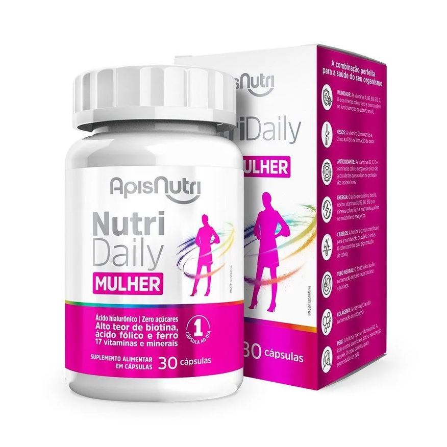 Apisnutri Nutri Daily Mulher (30 cápsulas) - Padrão: Único
