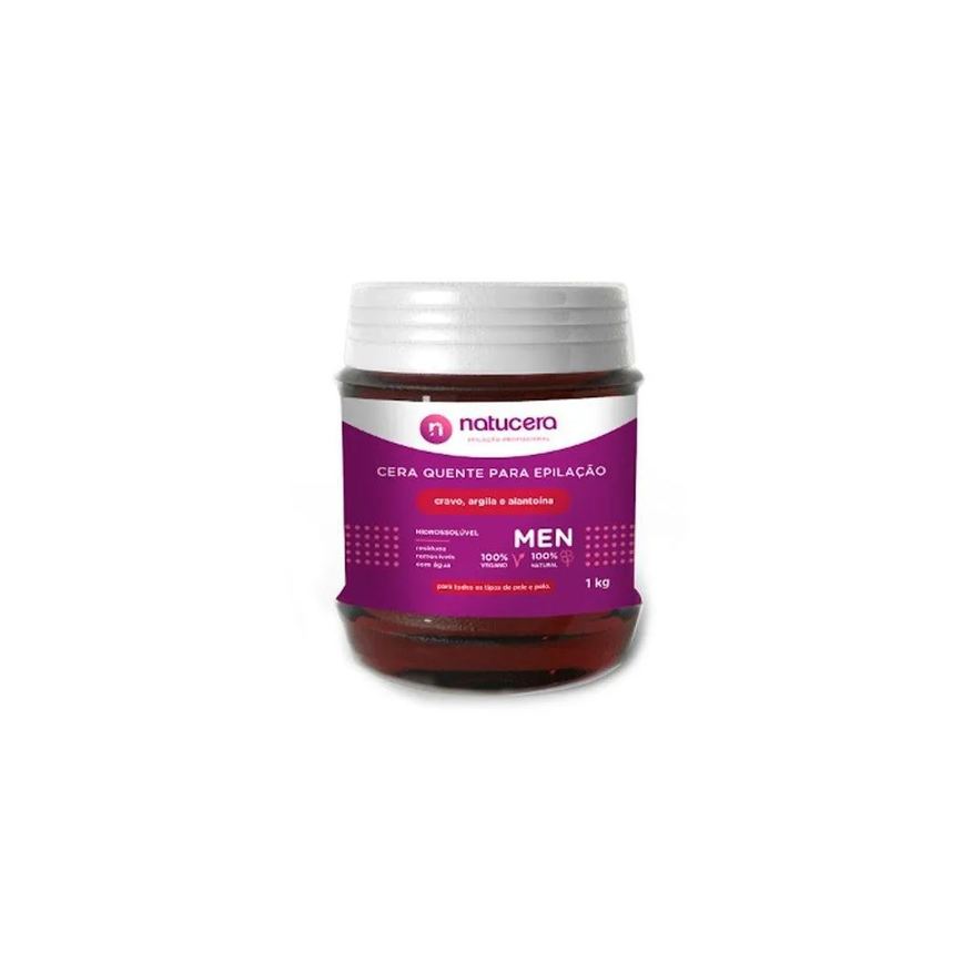 Natucera Cera Depilatória Hidrossolúvel Quente Cravo 1kg