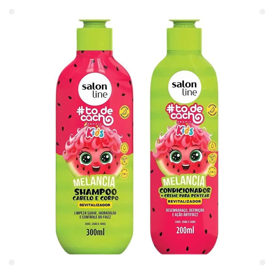 Salon Line Kids #todecacho: Shampoo e Condicionador Melancia