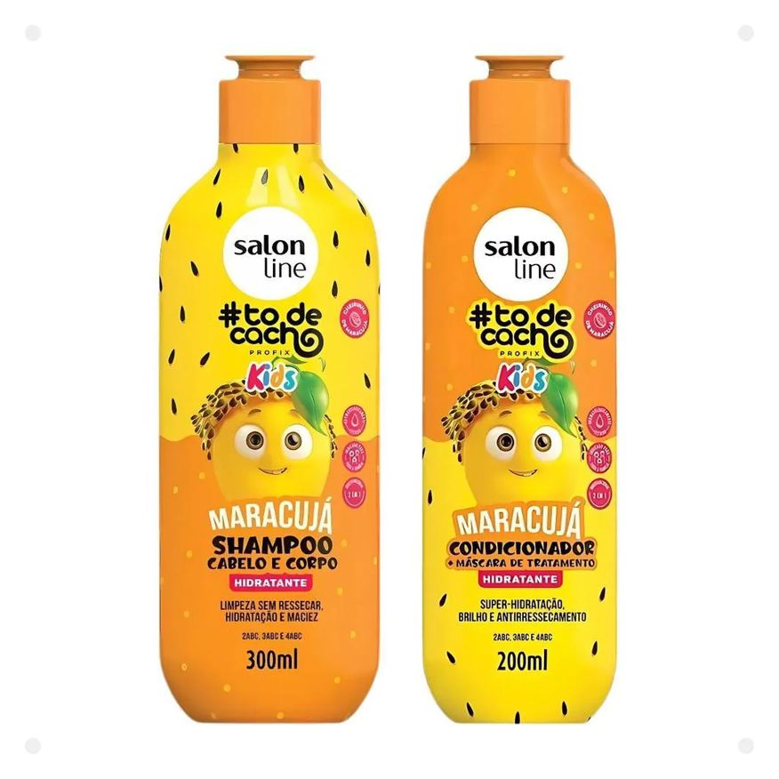 Salon Line Kids #todecacho: Shampoo e Condicionador Maracujá
