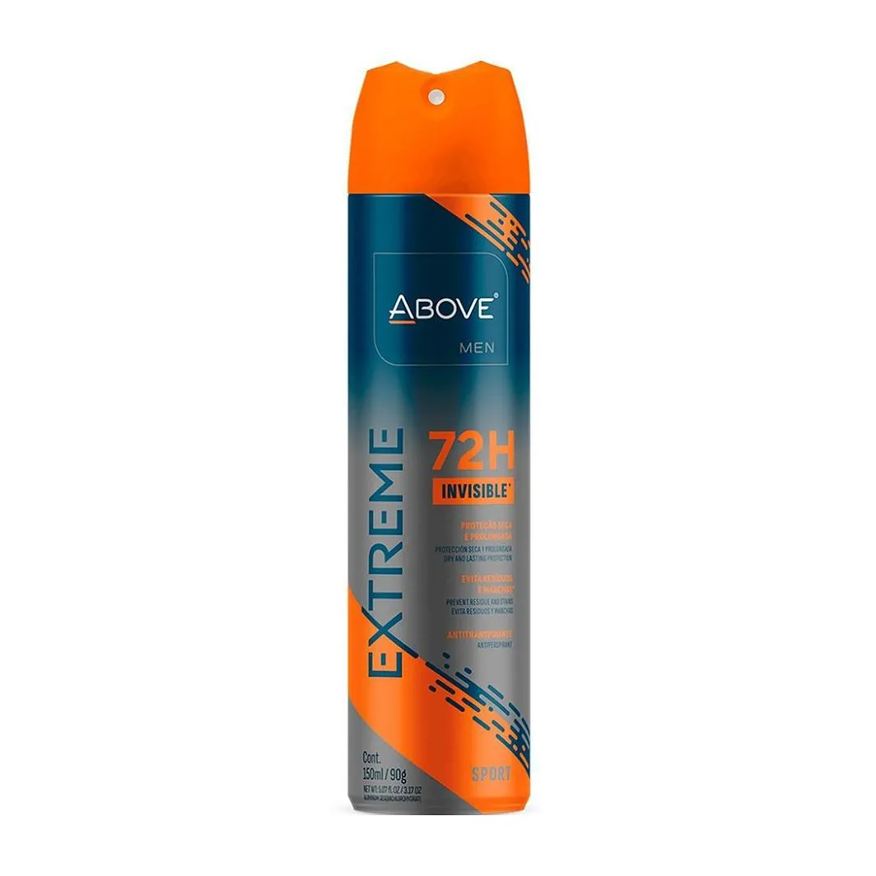 Above Desodorante Aerosol Men Extreme Sport Invisible 150ml/ 90g