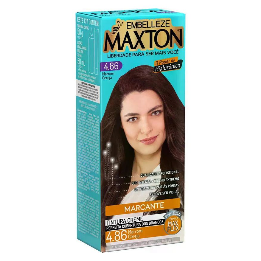 Maxton Tintura 4.86 Marrom Cereja