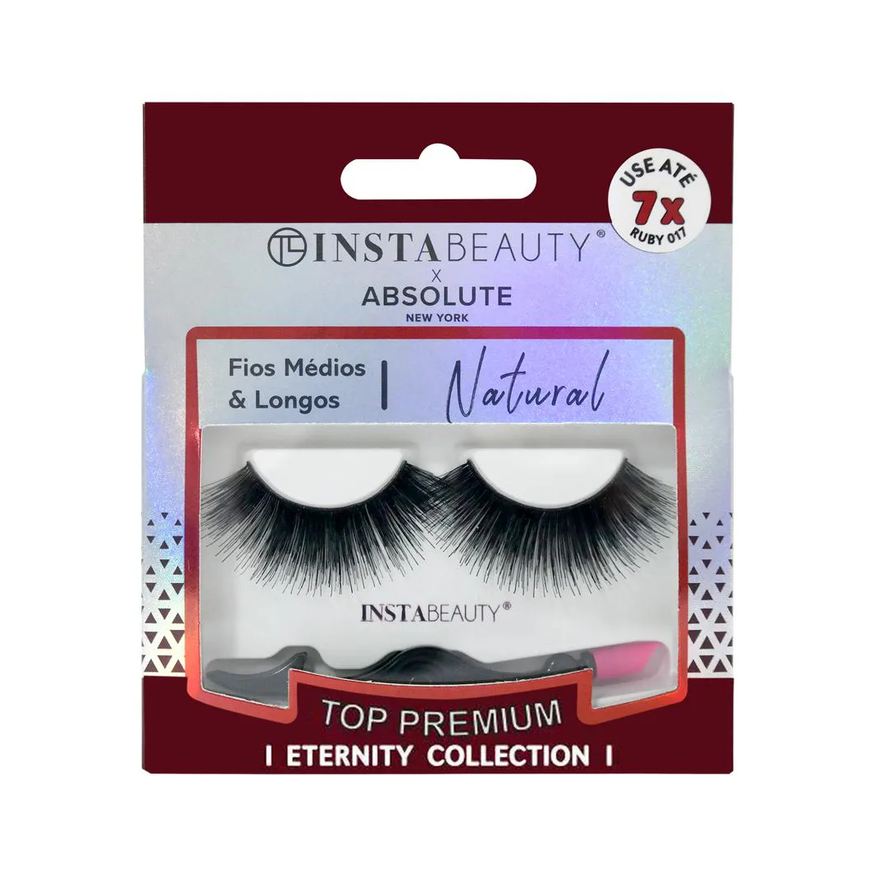 Absolute New York Cílios Postiços Natural Ruby 017 - X Instabeauty