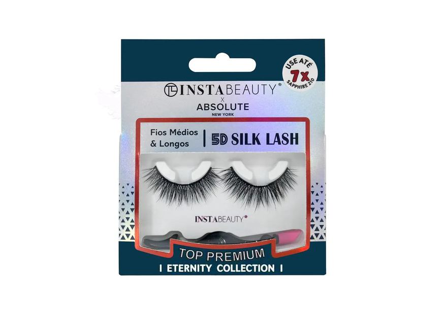 Absolute New York Cílios Postiços 5d Silk Sapphire 210 - X Instabeauty