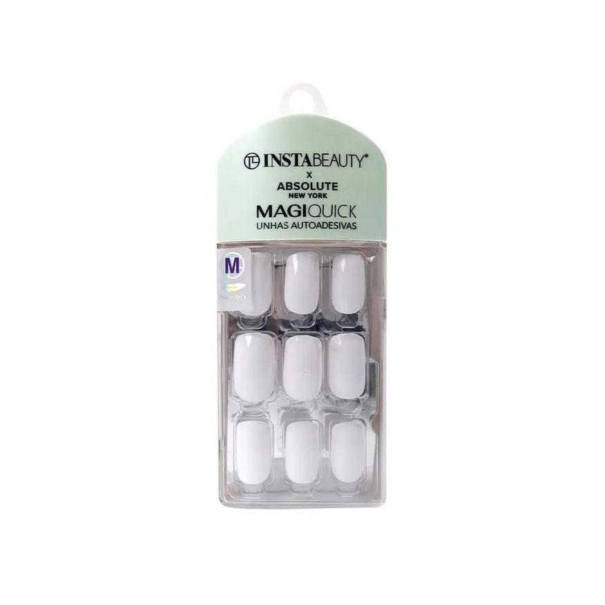 Absolute New York Unhas Autoadesivas Média Snow White - X Instabeauty