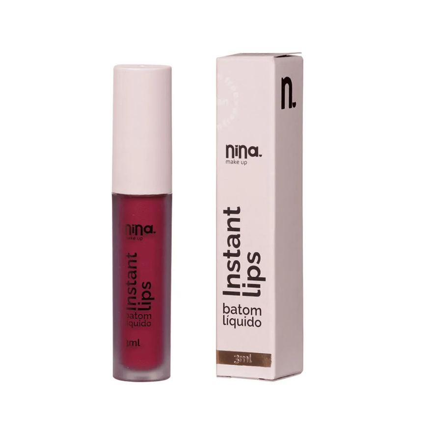 Nina Makeup Batom Líquido Instant Lips - Infinito