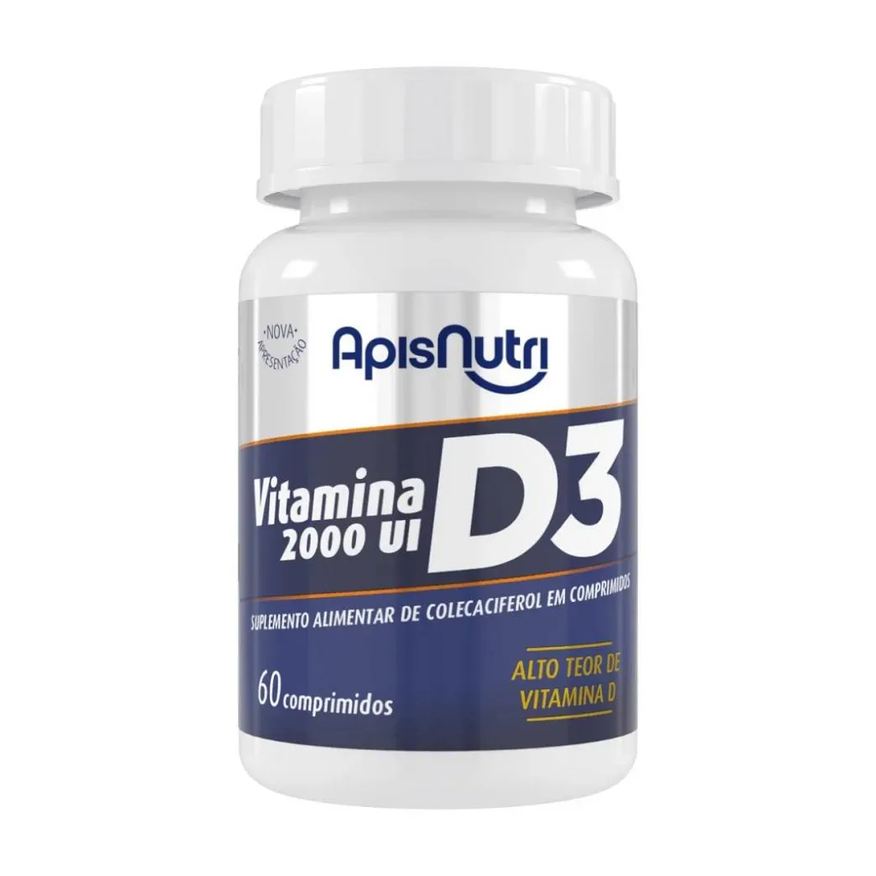 Apisnutri Vitamina D3 2000Ui (60 Comp) - Padrão: Único