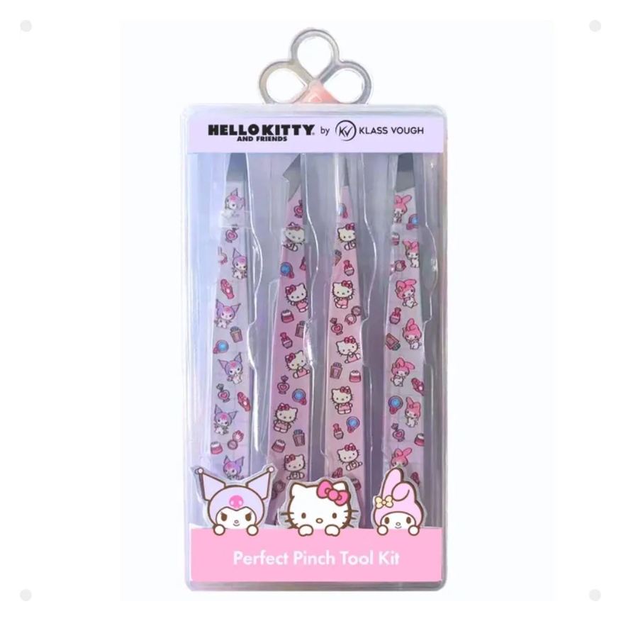 de Kit Pinças Estampadas Hello Kitty By Klass Vough Perfect Pinch Tool com 4 Twhk-10