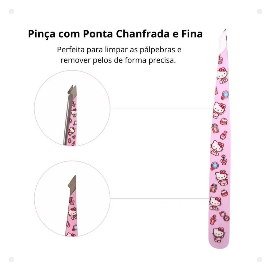 de Kit Pinças Estampadas Hello Kitty By Klass Vough Perfect Pinch Tool com 4 Twhk-10