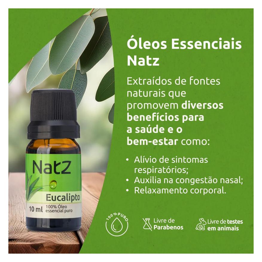 Essencial Óleo de Eucalipto Natz 10ml