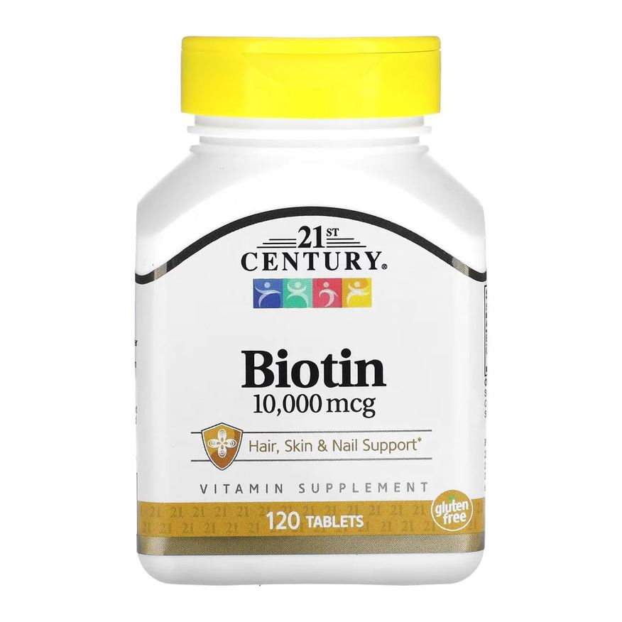 21st Century Biotina Biotin 10000 Mcg 120 comprimidos