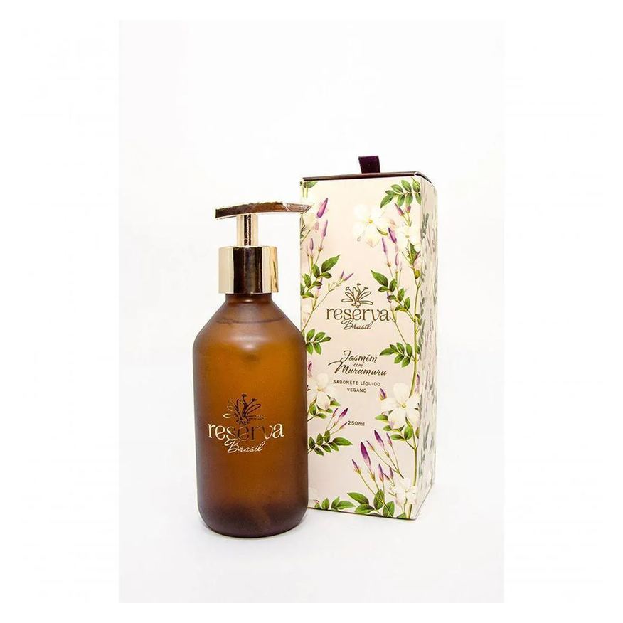 Reserva Brasil Sabonete Líquido Vegano Jasmim com Murumuru 250ml (vidro)