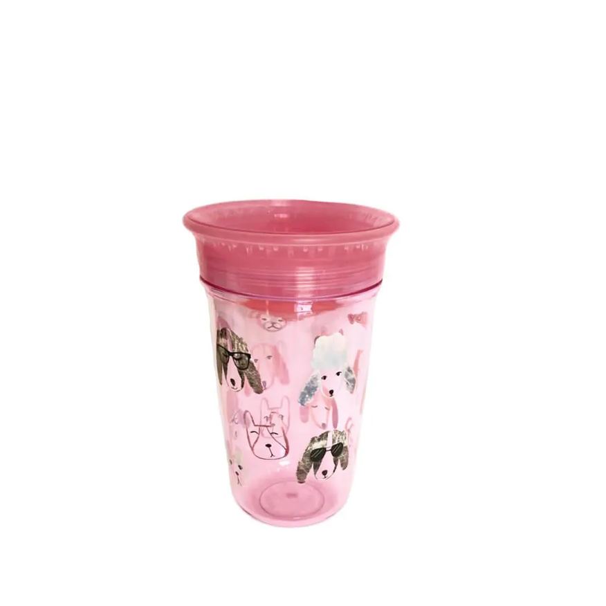 Nuby Copo Tritan 360º Rosa Cachorro 300ml - Nûby