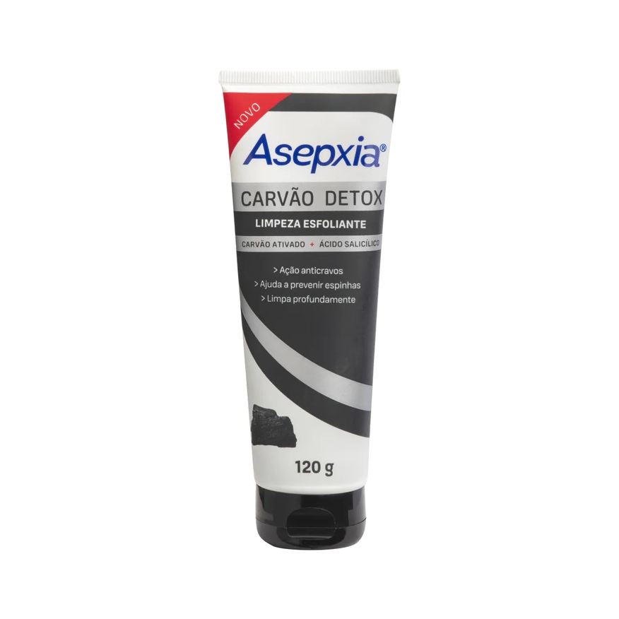 Asepxia Esfoliante Facial Carvão Detox com 120g