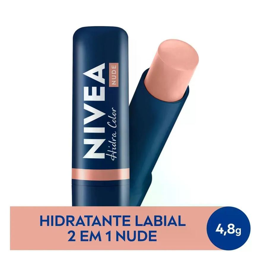 Nivea Protetor Labial Hidra Color Nude 4,8g