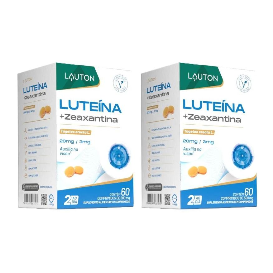 Lauton Kit 2x Luteína com Zeaxantina 60 comprimidos