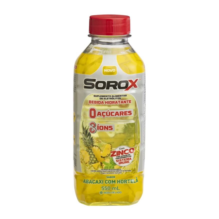 Sorox Isotônico Abacaxi com Hortelã 550ml