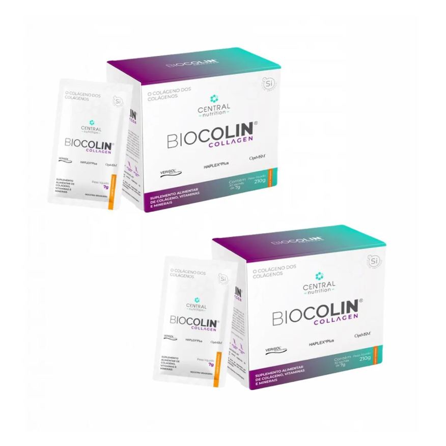 Central Nutrition 2x Biocolin Collagen- - Tangerina 30 Sachês