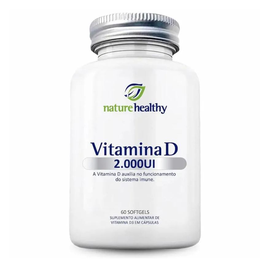 Nature Healthy Vitamina D 2000ui 60 Cápsulas