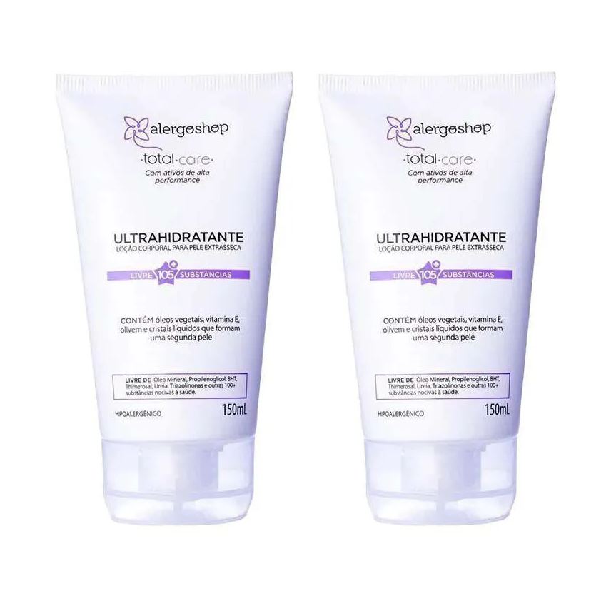 Alergoshop Kit 2 Loção Corporal Ultrahidratante Total Care 150ml