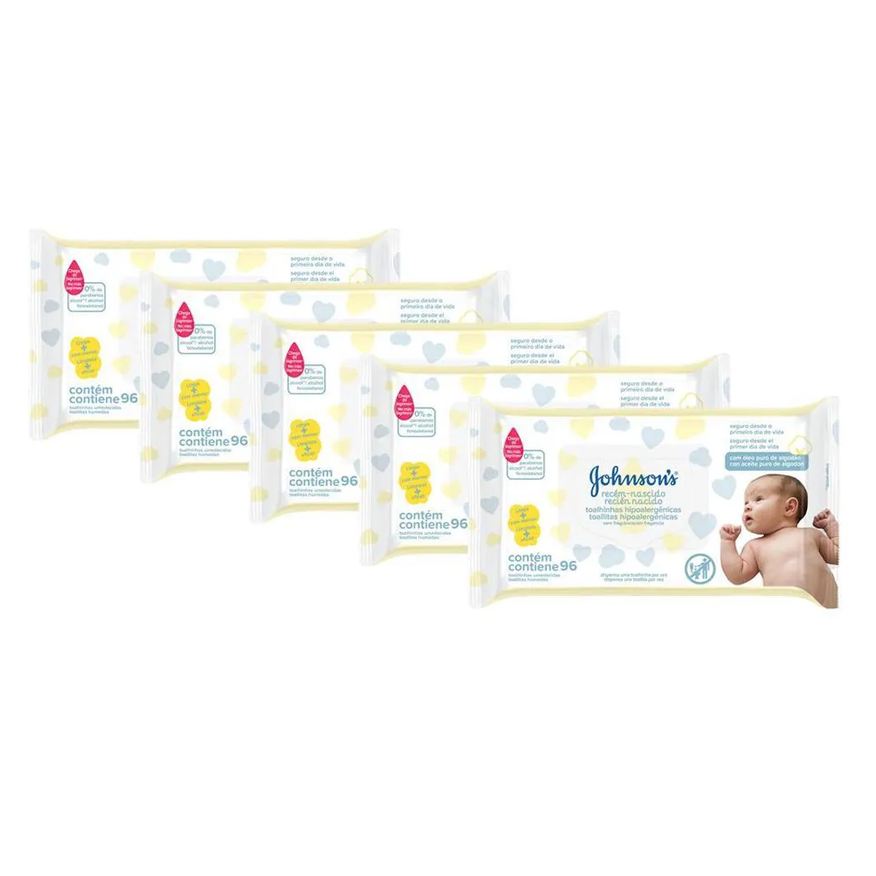 Johnson'S Baby Kit Johnson´s Baby Toalhinhas Recém-Nascido 480 unidades