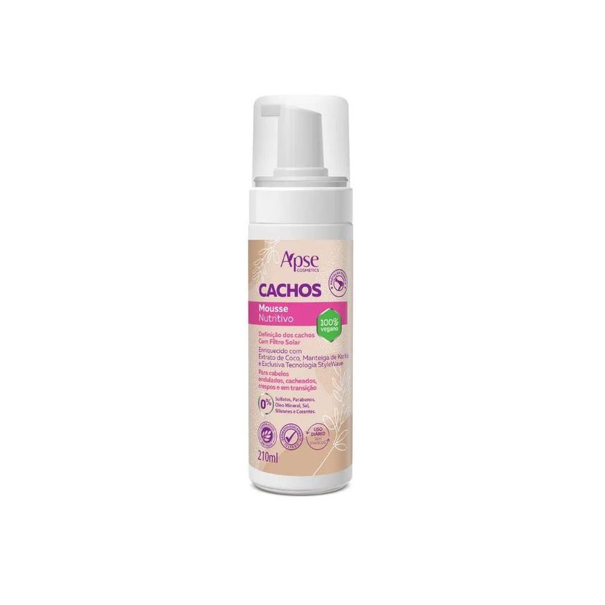 Bauny Mousse Capilar Apse Nutritivo Cachos 210ml