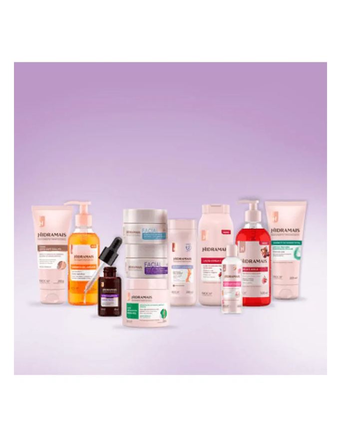 Hidramais Kit Banho Hidratação: Cereja e Avelã + Ácido Hialurônico + Sabonete Antiacne